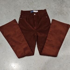 Old Navy Rust Corduroy Flare Pants
